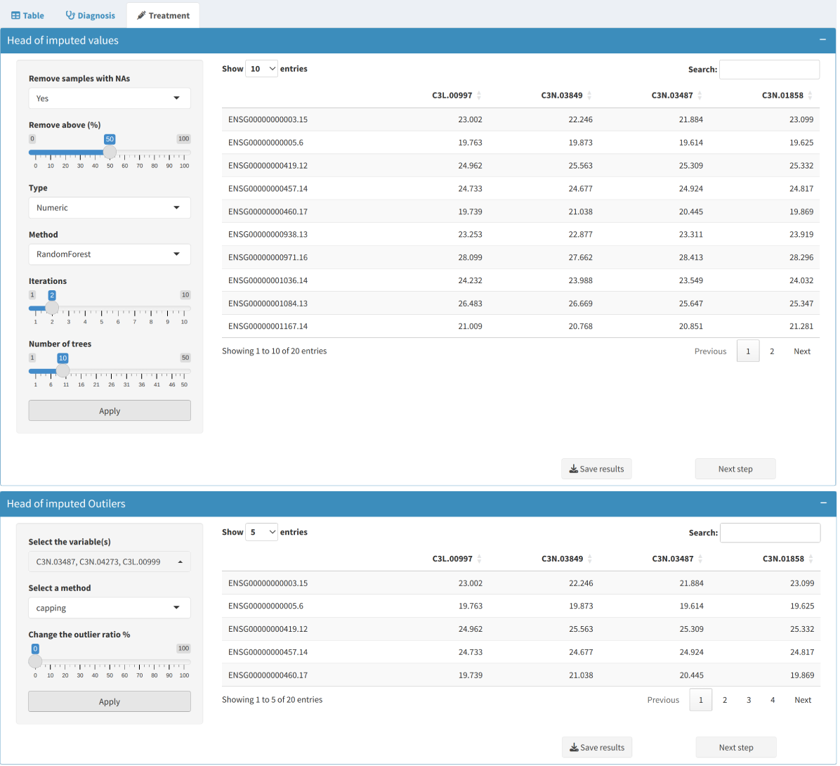 Main Panel Example